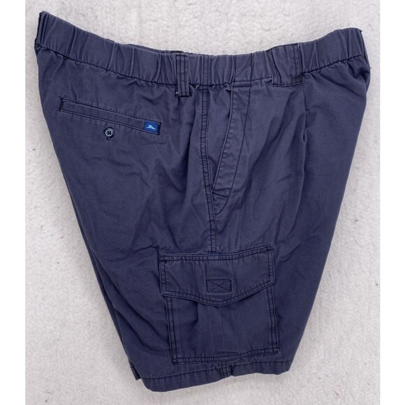 Tommy Bahama Men's XL Navy Blue Relax Cargo Shorts 100% Cotton Elastic Waist 38 - Picture 8 of 9